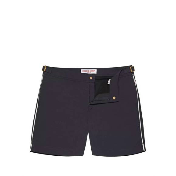 NEW ORLEBAR BROWN bulldog tape insert short in night iris - Picture 3 of 3